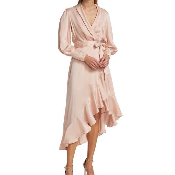 Zimmermann Silk Wrap Midi-Dress size 1/us size 4-6 - Picture 2 of 13